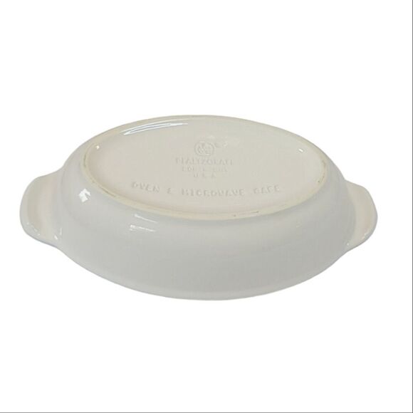 Pfaltzgraff Ivory Oval Casserole Dish 9" - Picture 2 of 4
